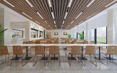 现代食堂3D模型下载